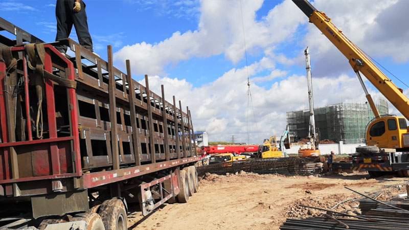 格構柱施工現(xiàn)場